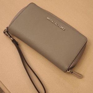 Michael Kors Gray Wallet Wristlet